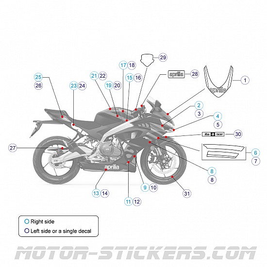 Aprilia RS457 2024 Aprilia RS457 2024