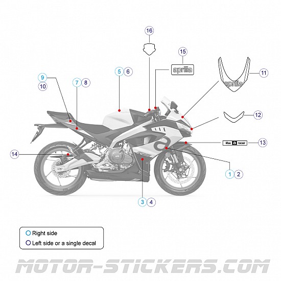 Aprilia RS457 2024 Aprilia RS457 2024