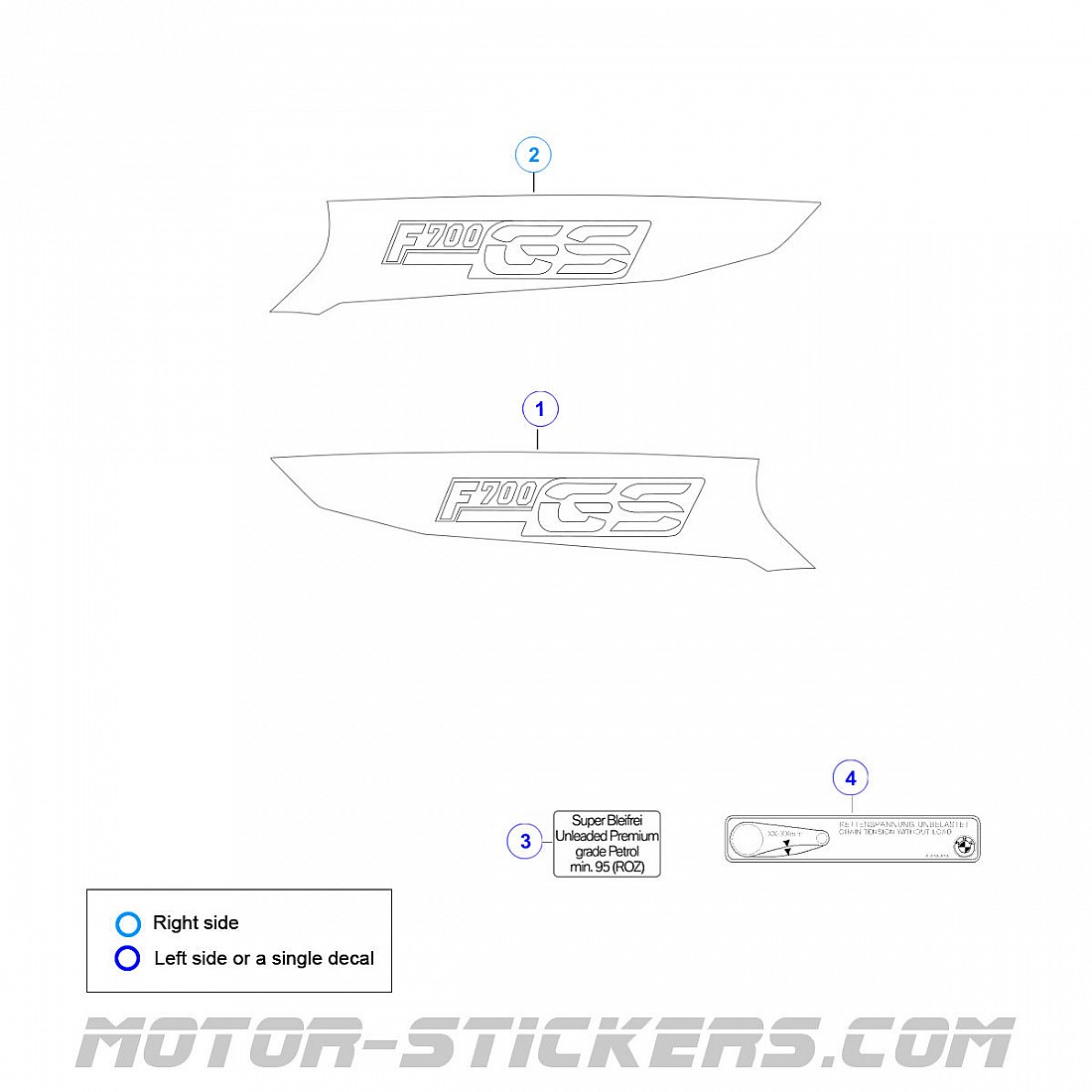 Bmw F 700 Gs 2017 Decals