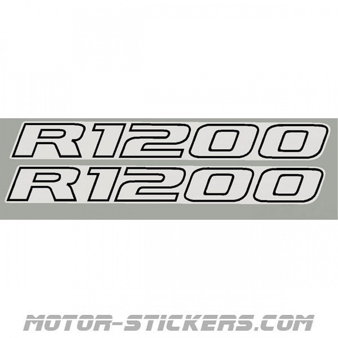 R1200GS Stickerset - Zwart - 2 Stuks - Compatibel Met BMW R1200GS Adventure - 8 Jaar Duurzaam