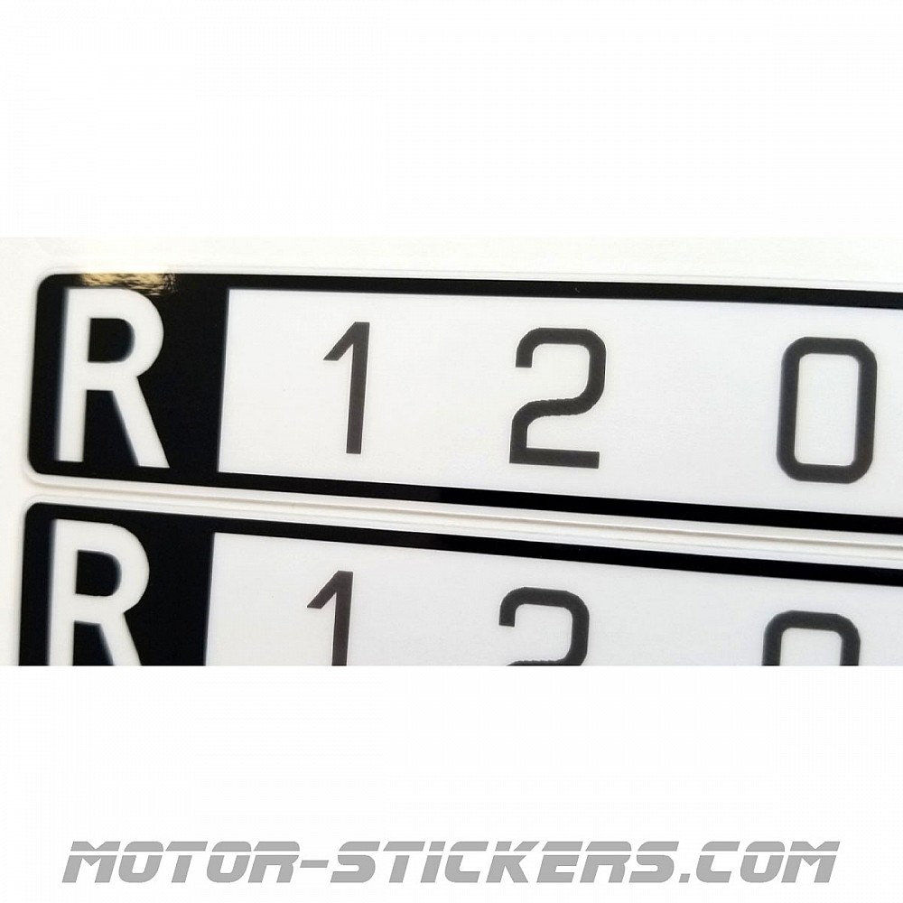 Kit Autocollants Carénage BMW R 1200 RS 2015-2018 - Graphique Blanc Et Rouge - Neuf TRUITE/Iridea