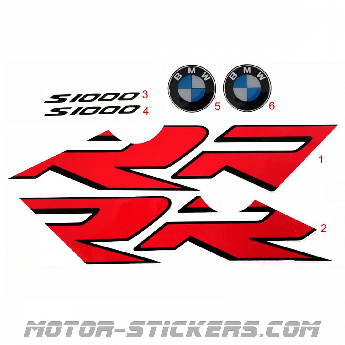 Bmw S 1000 Rr 14 2017 Stickers Top Quality Motorstickers