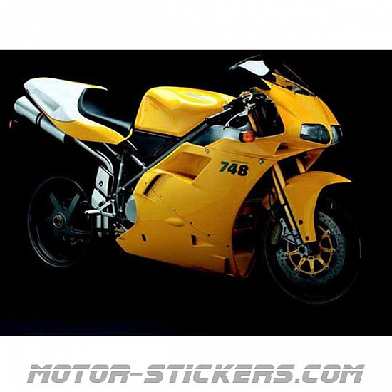 DUCATI 748 FAIRING DECAL STICKER GRAPHICS/ PAIR LEFT AND RIGHT SIDES