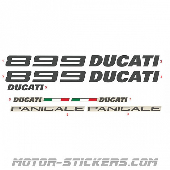 Ducati Corse Emblem Vinyl Decal Sticker Panigale 899 1095 Strada 9406-0119 