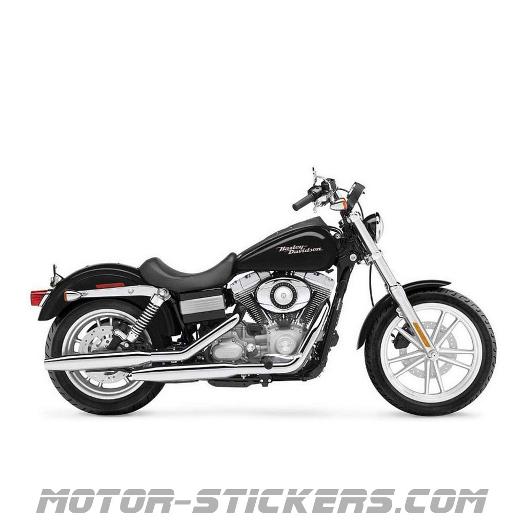 Harley Davidson Dyna Super Glide 2006 decals