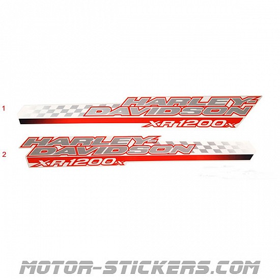 Kit Adesivi HARLEY DAVIDSON XR1200 Xr 1200 Serbatoio Stickers NON LAMINATI 