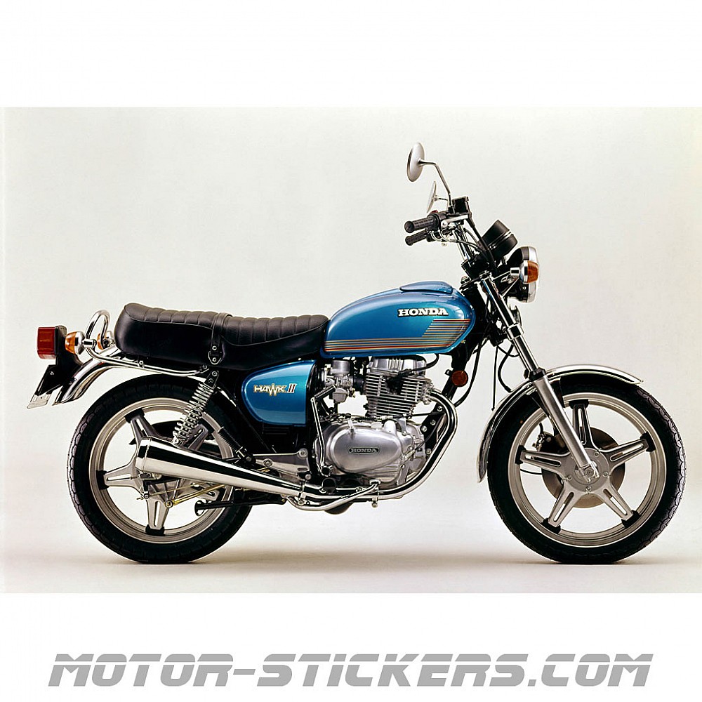 Honda CB 400T Hawk II 1978 decals