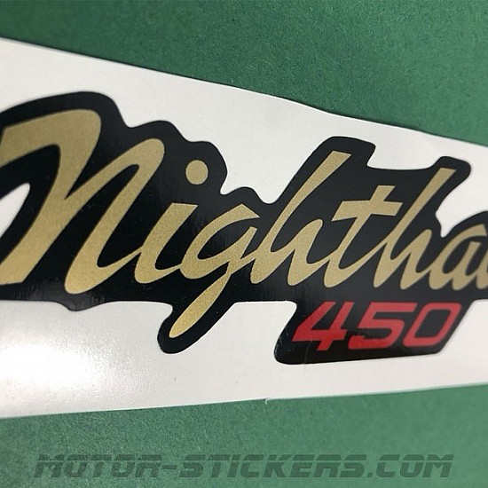 adesivi/adhesives/stickers/decal HONDA NIGHTHAWK 450 MOTO modello blù