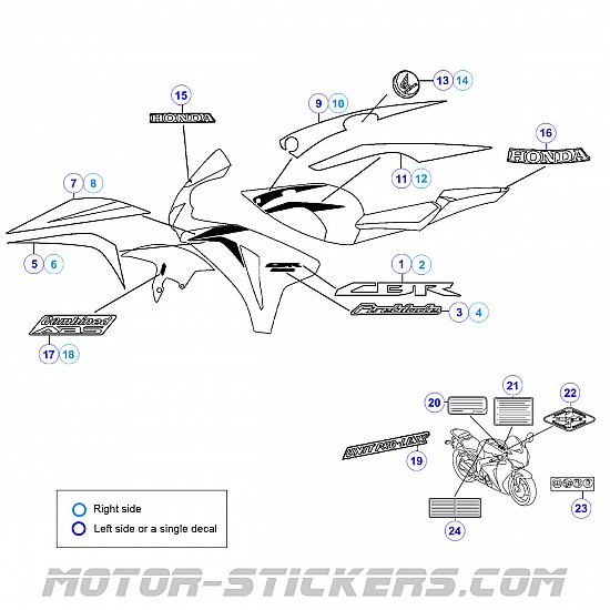 Honda CBR 1000RR Fireblade 2009