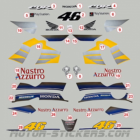 Honda CBR 600F Rossi 2001