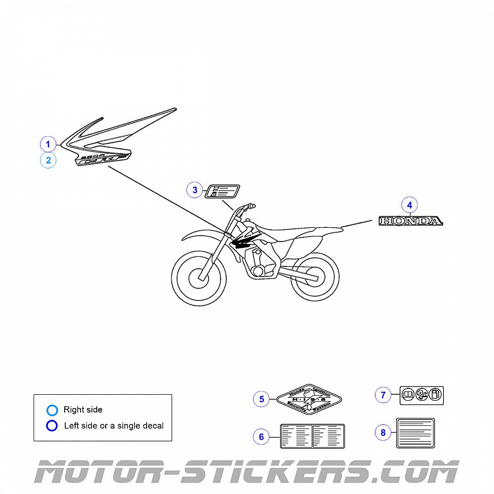 2008 CRF250R CARB SETTINGS visual data 6