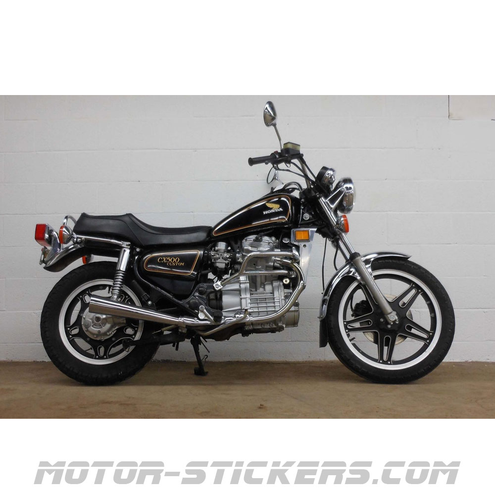Honda CX 500 Custom 1980 decals