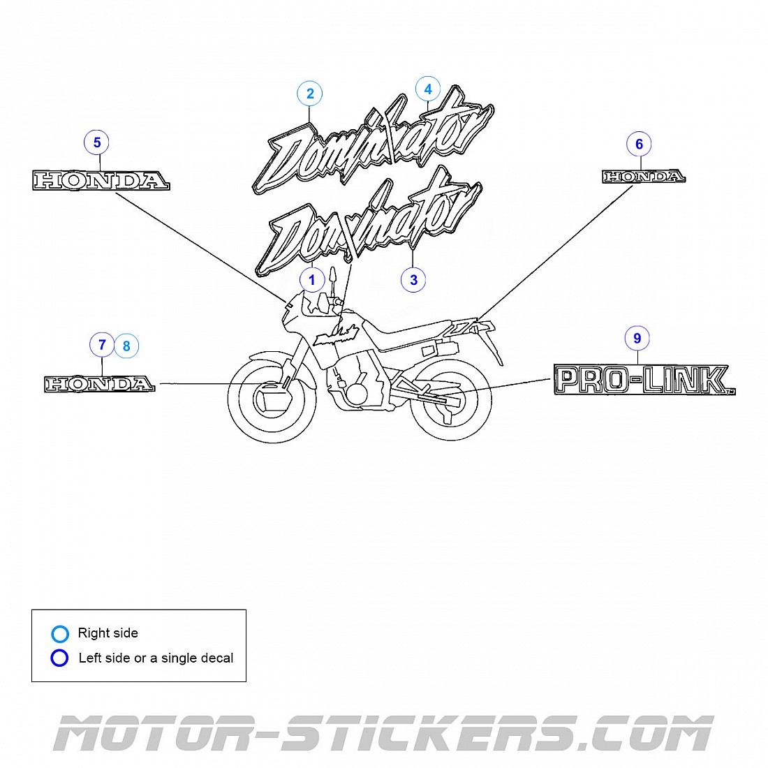 KIT 4 FRECCE ANTERIORI + POSTERIORI HONDA NX 650 - Foto 11