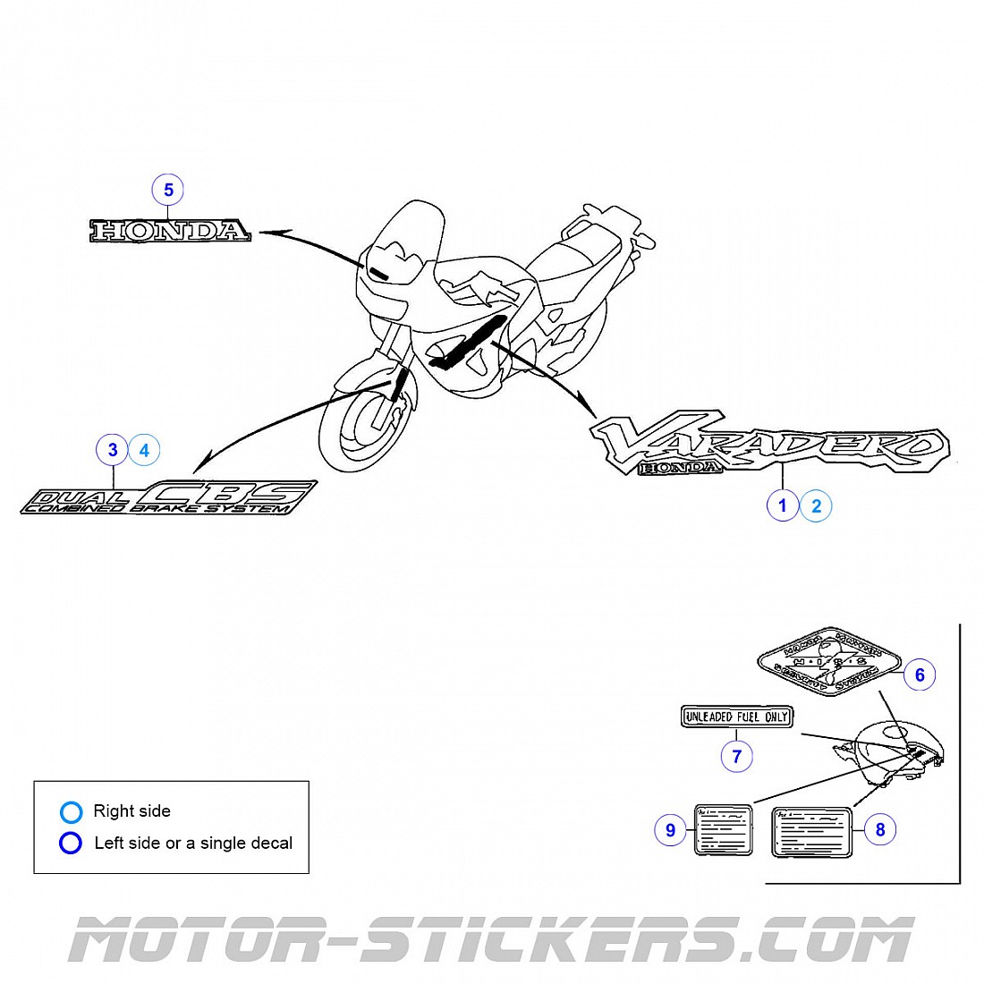 Filtro De Aire Hiflo HFA1922 Para Motocicletas Honda XL 1000V Varadero