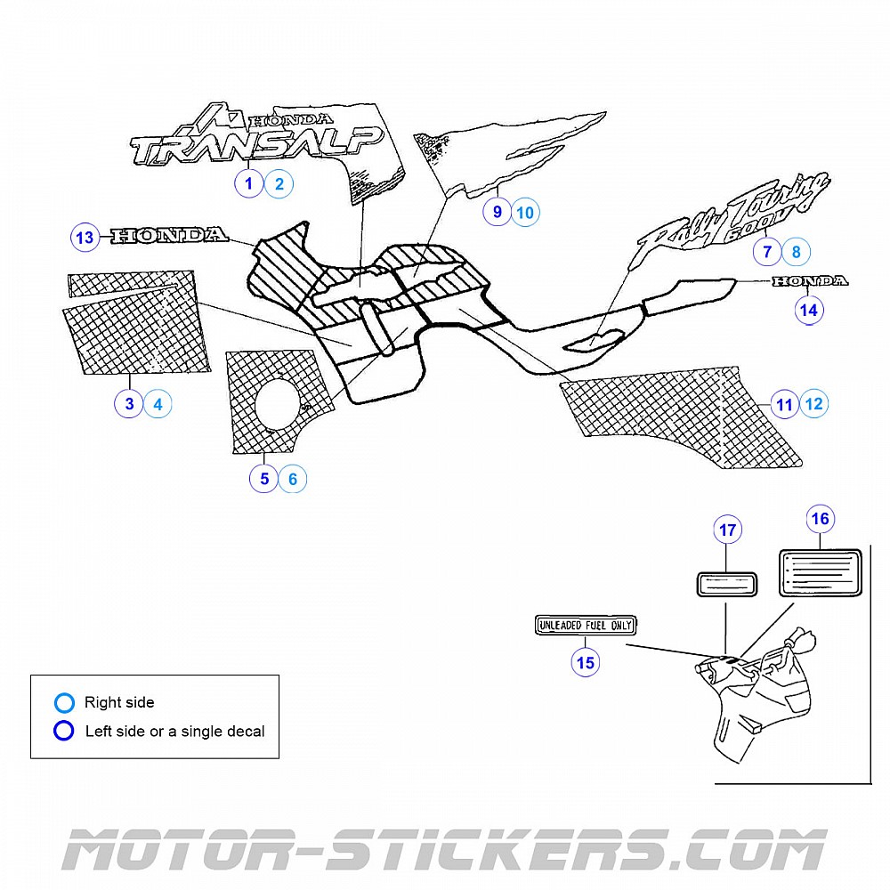 Kit CDI Régulateur Redresseur Pour Honda XL 600V Transalp XRV 650 Africa Twin - C2