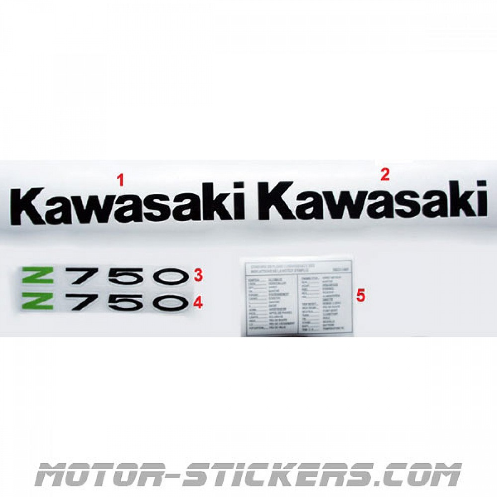 stickers kawasaki z750 original