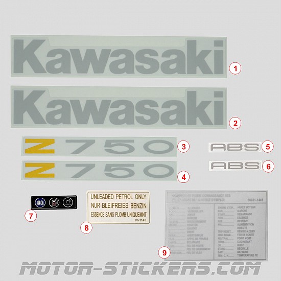 Kawasaki Z750 2009