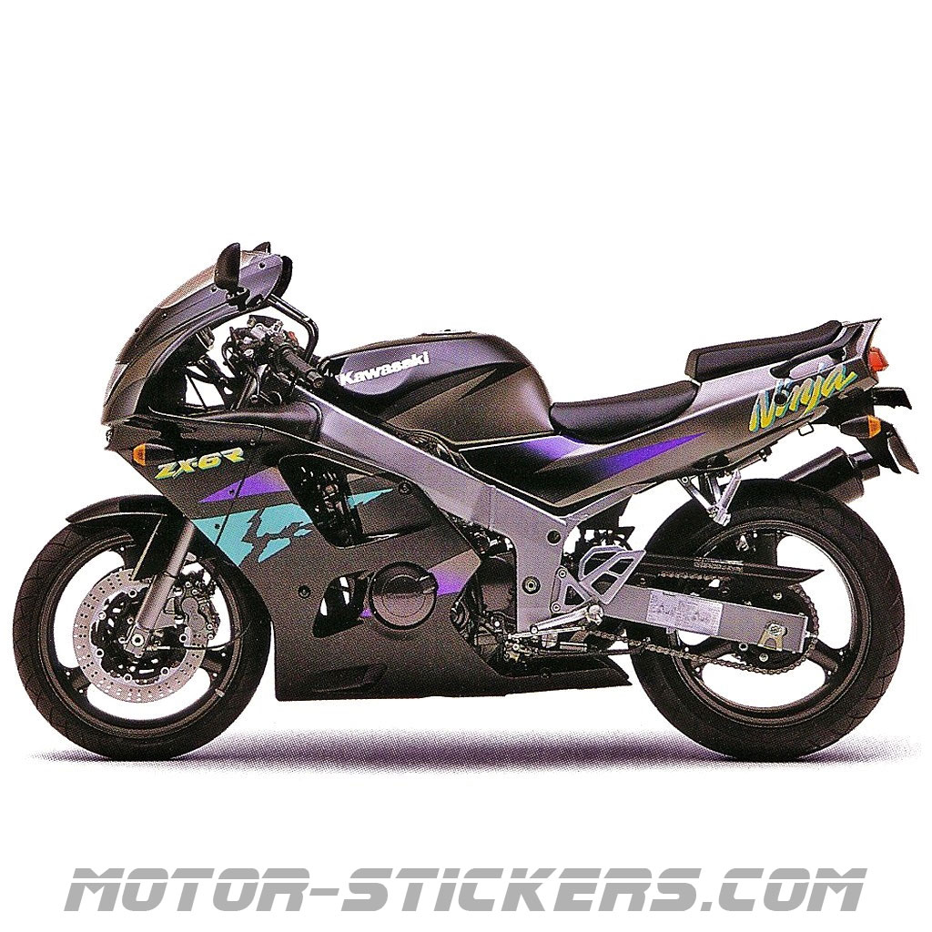 Kawasaki ZX 6R 1996 decals