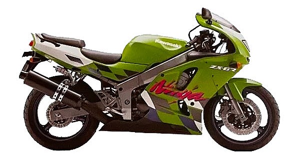Kawasaki ZX-6R 1997 decals