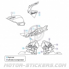 Kawasaki ZX-6R 1997 decals