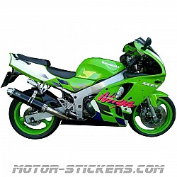 #p554  Zx6 ZX6R Decal Paint Sticker Kit Fully Laminated 13pcs