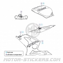 Kawasaki ZX-6R 2003 decals