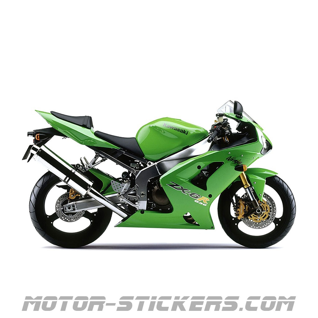 Kawasaki ZX-6R 2004 decals