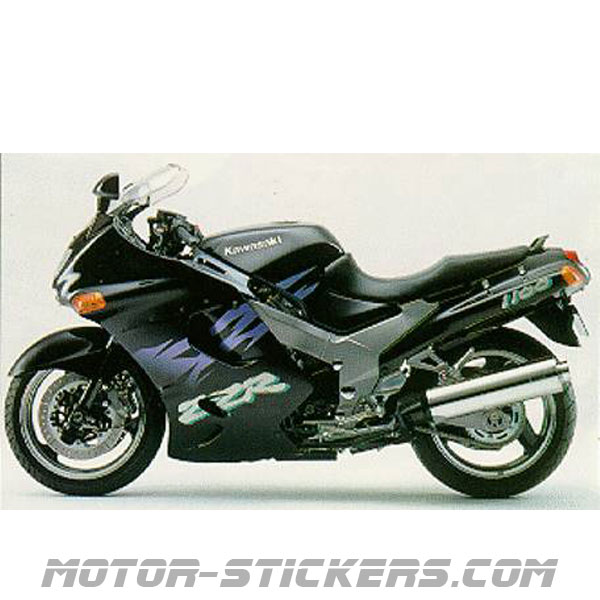 massefylde taxa aftale Kawasaki ZZR 1100 1995 decals