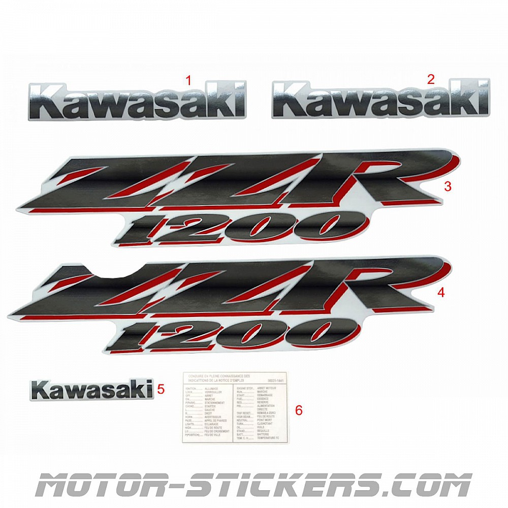 stickers zzr 1400