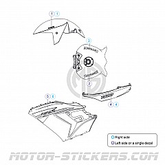 Kawasaki ZZR 1400 ZX-14 2011 naklejki