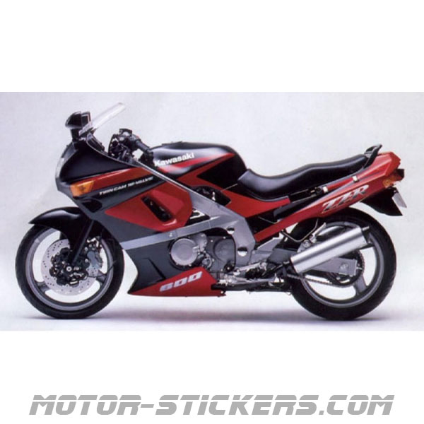Kawasaki ZZR 600 1992 decals