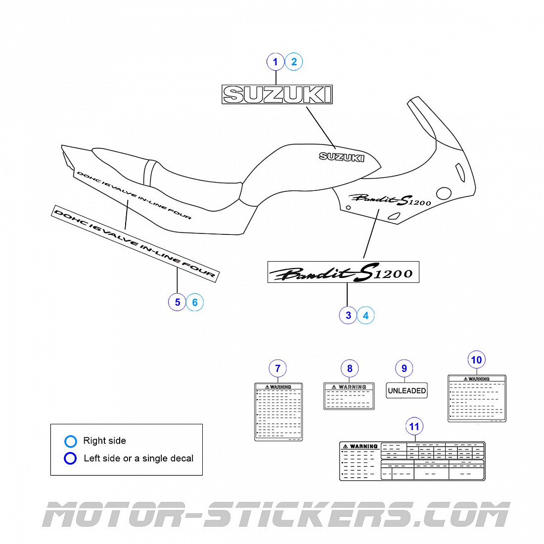 NEW SUZUKI 1200 BANDIT 1996 - 1999 GSF GSF1200 CARBON FRONT - View #8