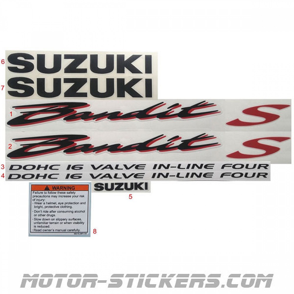 Suzuki GSF 600 650 Bandit Tellerset 2000 - 2004 (NO 20128 - Advertentie Suzuki GSF 600 650 Bandit Tellerset 2000 - 2004 (NO 20128 - Advertentie