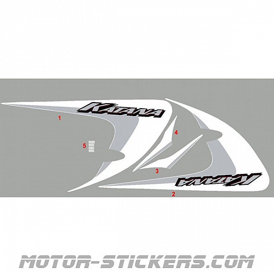 Suzuki Gsx 600f Katana 06 Decals