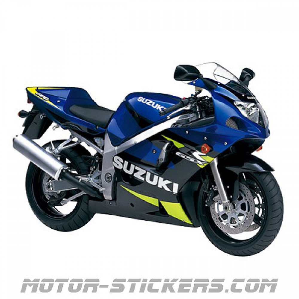 Suzuki GSXR 600 2001 decals