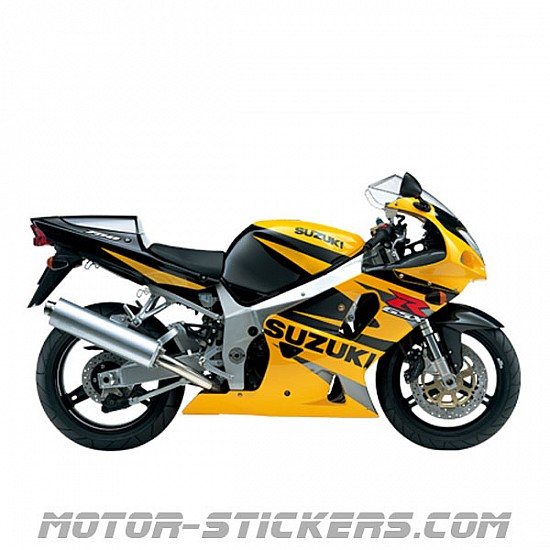 Suzuki GSXR 750 2002 decals