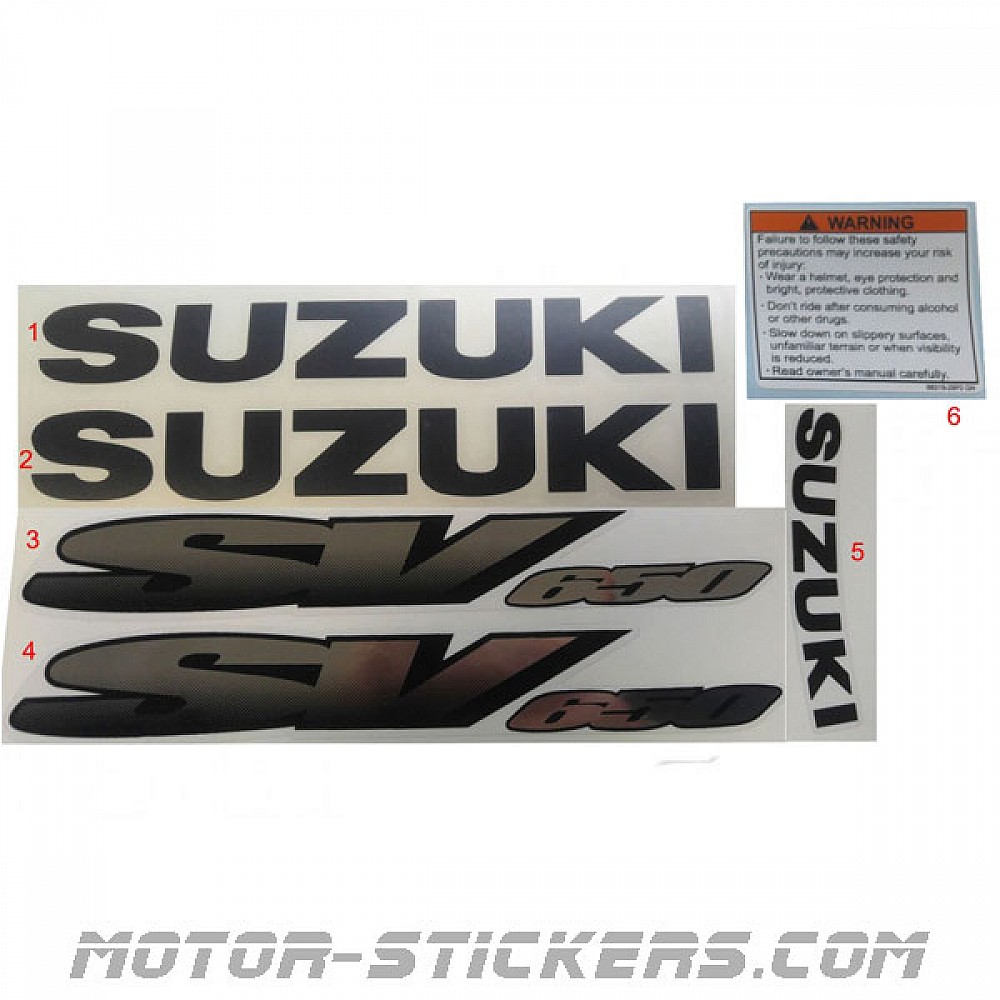 Suzuki SV 650 '992002 naklejki Naklejki na motocykle