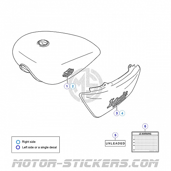 thumbnail image 2 of AHL Brake Pads For Suzuki VS1400 Intruder & Boulevard - Front & Rear Semi-Metallic Pads 2 of 9