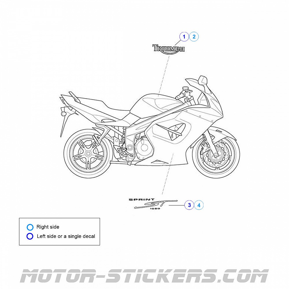 2005 triumph sprint st 1050