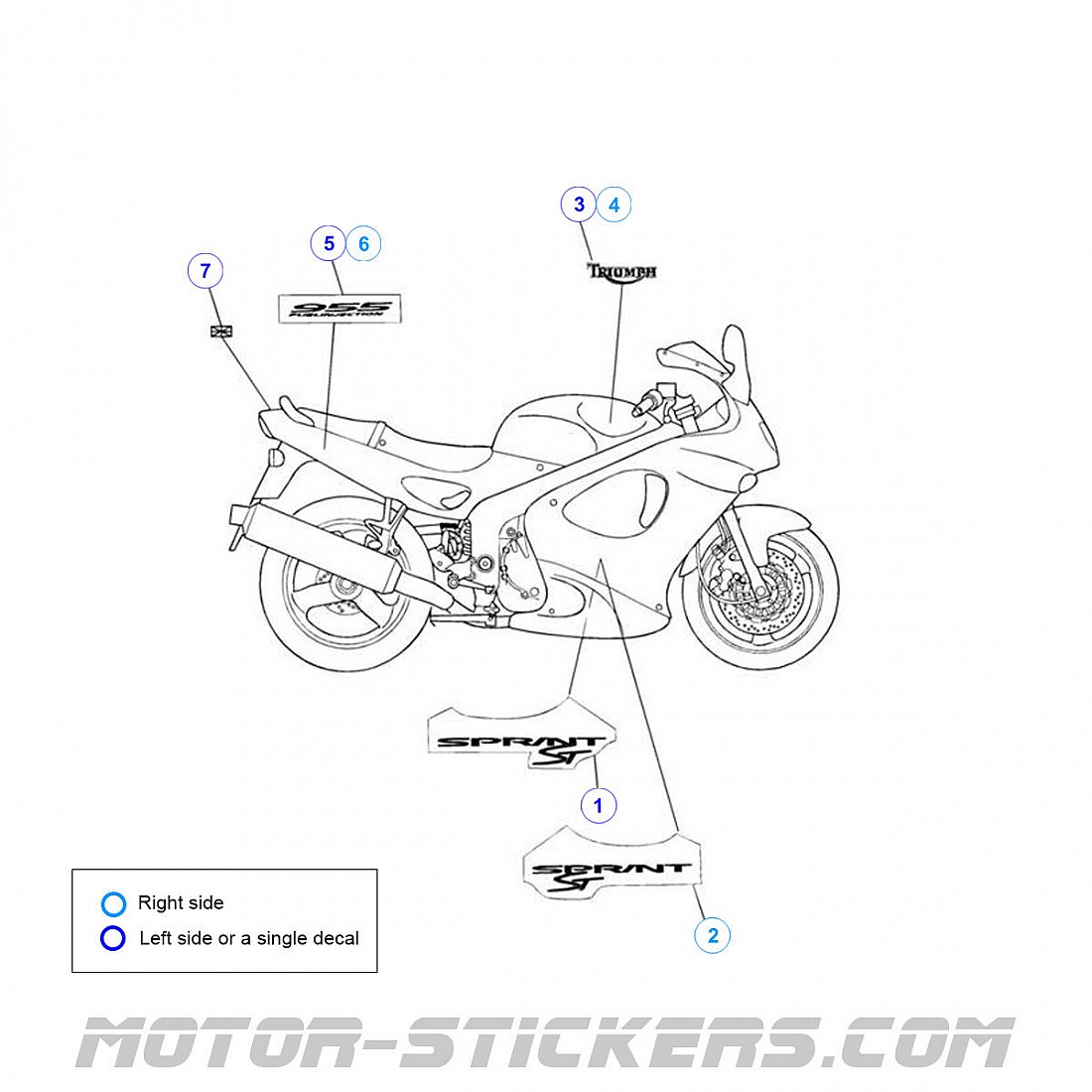 Plaquette De Frein Polini Pour Moto Triumph 955 Sprint ST 1999 à 2004 Neuf