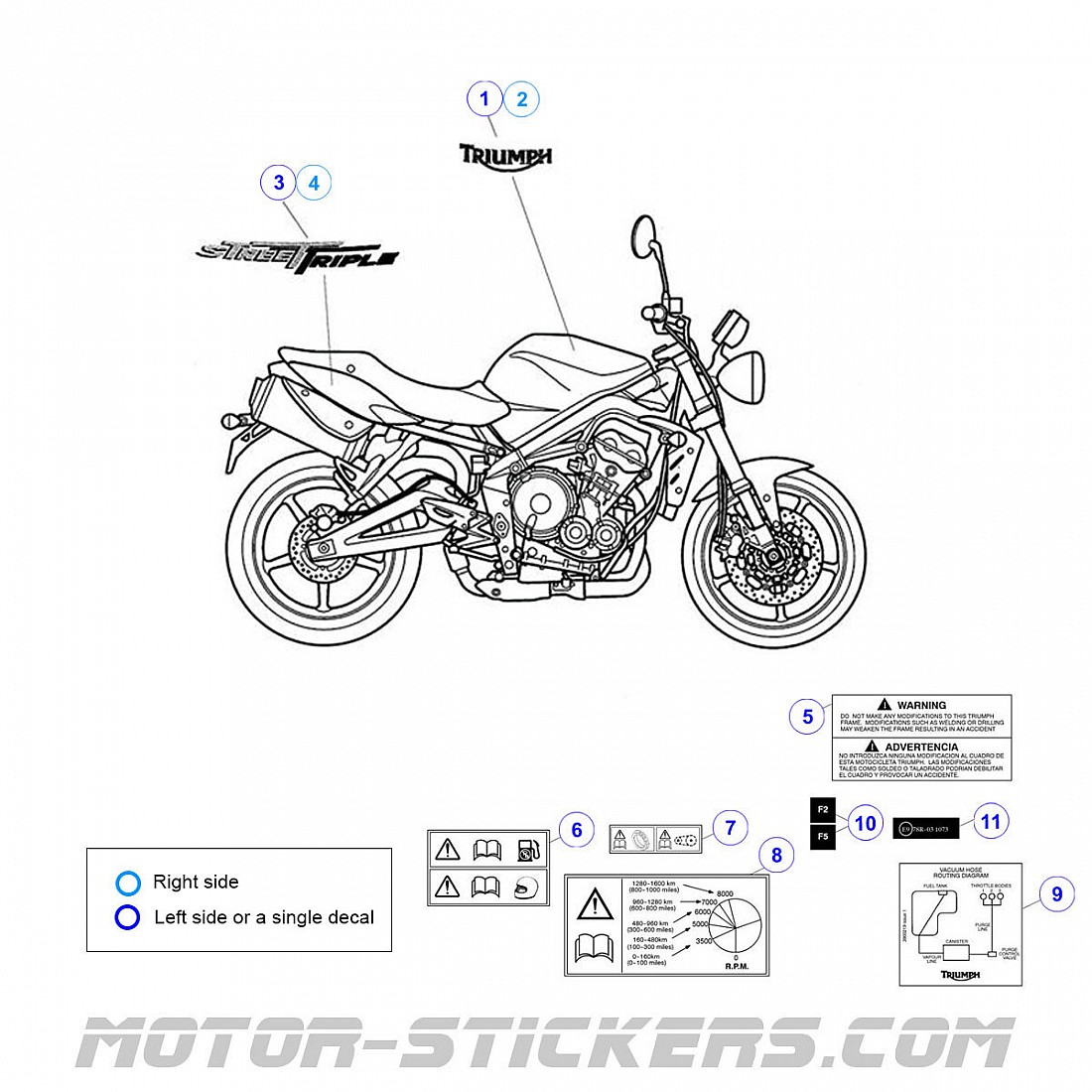 Triumph Street Triple 675 2008 Decals triumph-street-triple-675-2008-decals