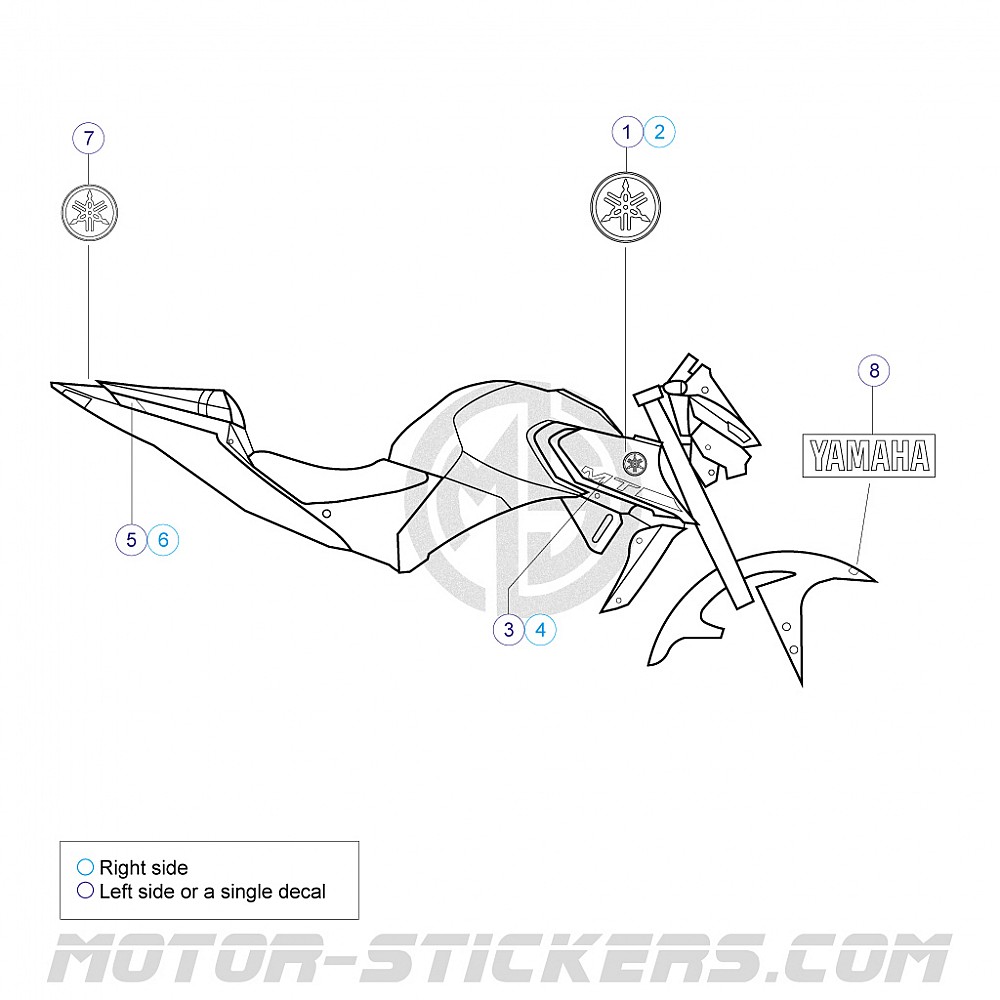 Yamaha MT 03 2020 Pegatinas yamaha-mt-03-2020-pegatinas