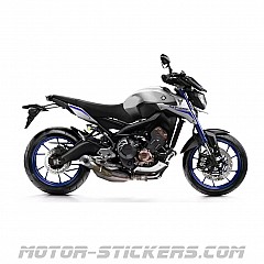 Yamaha MT 09 Street Rally 2014 decals