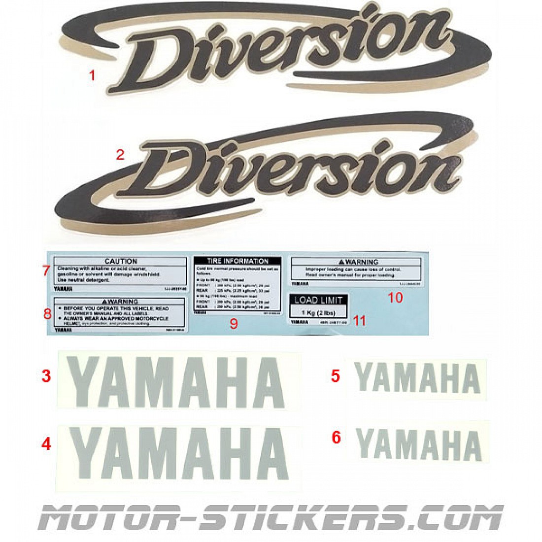 yamaha xj 600 diversion motor