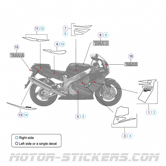 Yamaha YZF 750R 1995 Yamaha YZF 750R 1995