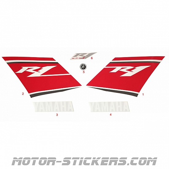 Yamaha YZF R1 2008 decals