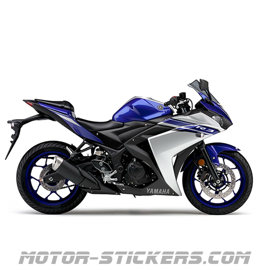 Yamaha YZF R3 2016 decals