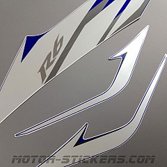 Harz-Aufkleber Für Lenkradplatte – Kompatibel Mit Yamaha YZF R6 RACE Von 2006 Bis 2016 | Blauer Schutzaufkleber, Einfach Zu Montieren