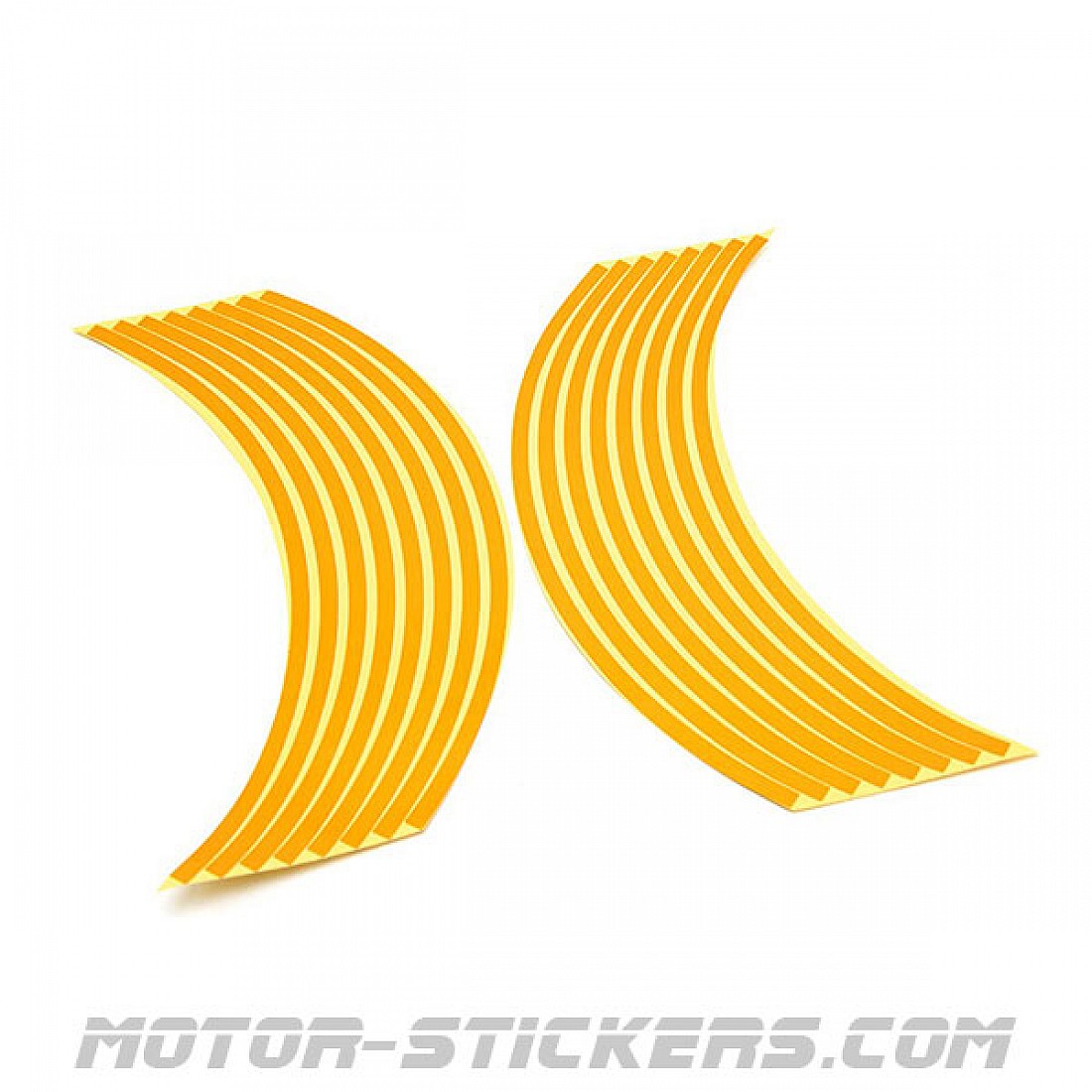 Bandes Adhésives Réfléchissantes Pour Jantes De Moto - Orange, 5 Mm X 6 M - Customisation Look Sportif Et Sécurité