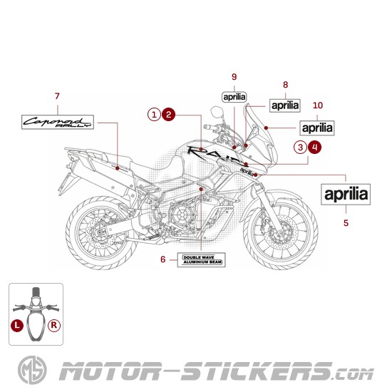 Aprilia ETV 1000 CAPO NORD Rally Raid 2003